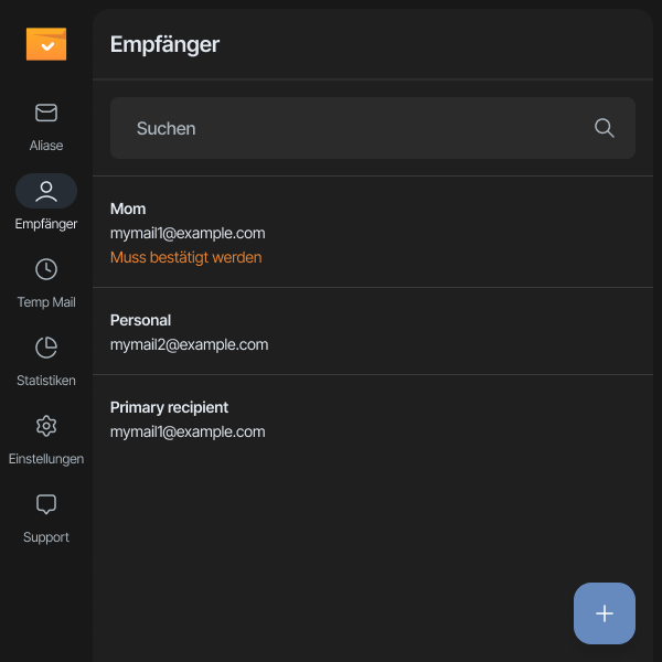 Empf&auml;nger