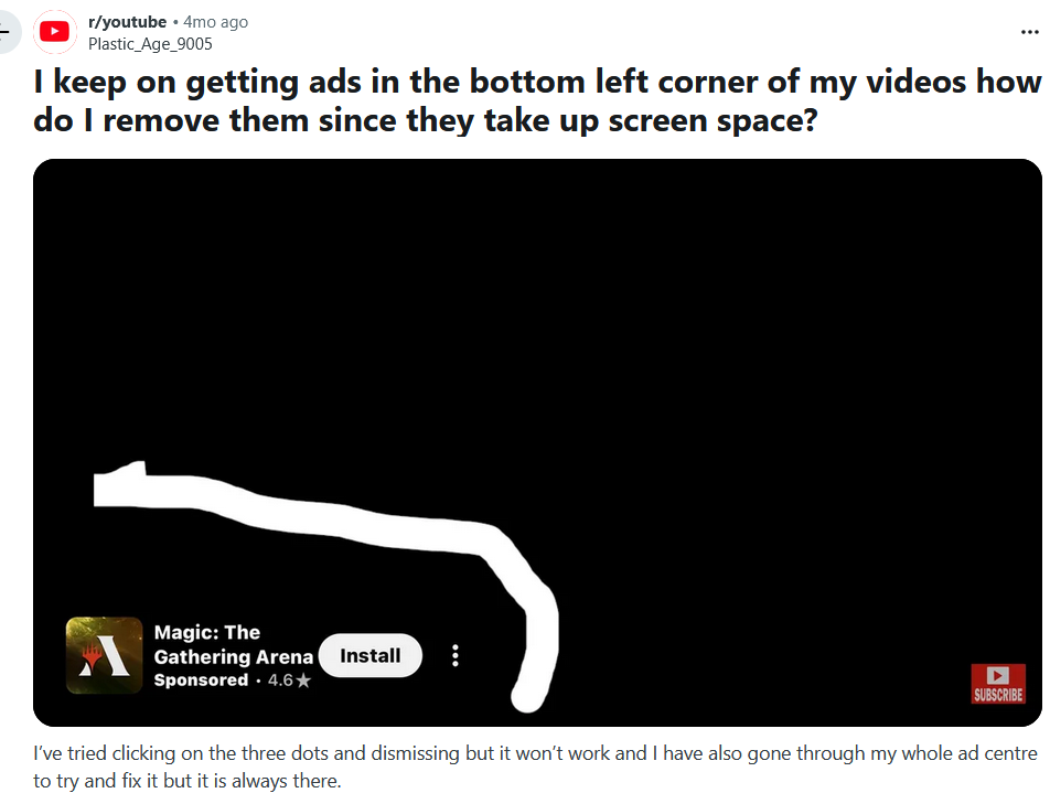 New type of ads in YouTube mobile app