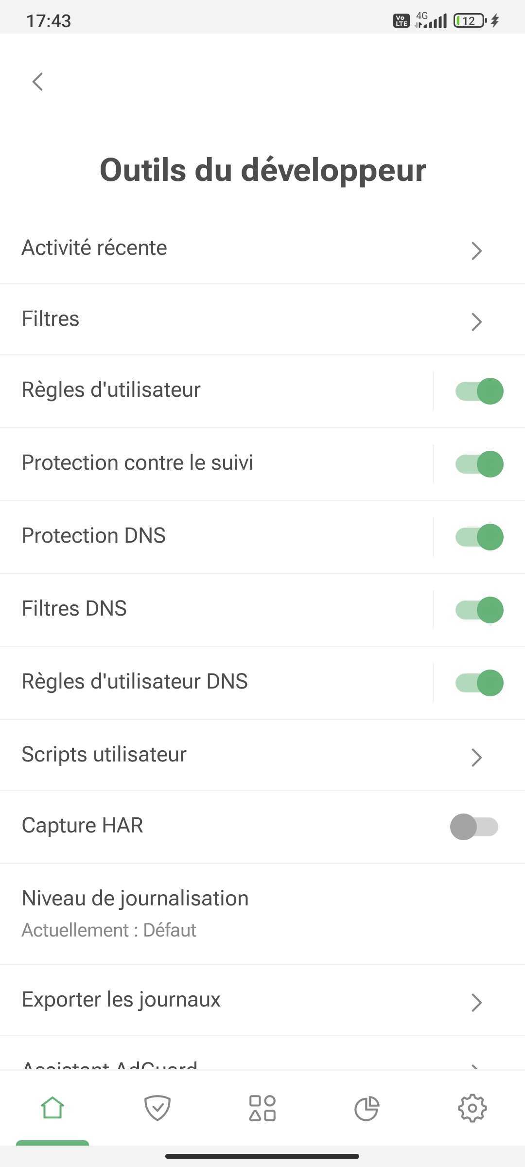 Outils d&eacute;veloppeur *mobile