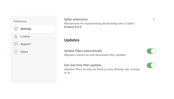 Filter-Updates in Echtzeit erhalten *border